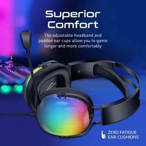 Sirius High Performance 7.1 Stereo Sound Gaming Lumiflux™ Headset With Microphone