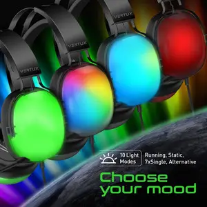 Sirius High Performance 7.1 Stereo Sound Gaming Lumiflux™ Headset With Microphone