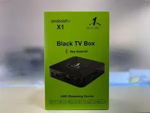 Android Black Tv Box Streaming Device + 1 Year IPTV Subscription