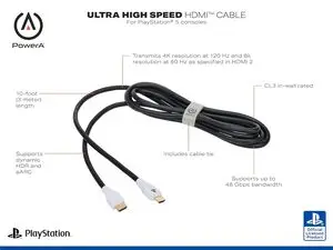 PowerA Ultra High Speed HDMI Cable for PlayStation 5