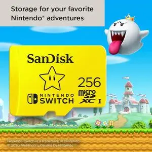 SanDisk 256GB microSDXC Card, Licensed for Nintendo Switch