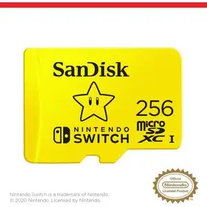 SanDisk 256GB microSDXC Card, Licensed for Nintendo Switch