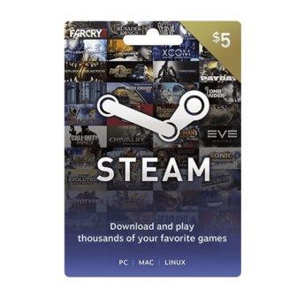Steam Gift Card $5 (US) - Instant Delivery